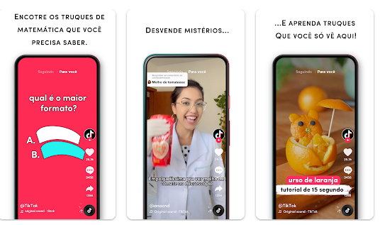 Imagem do aplicativo do TikTok